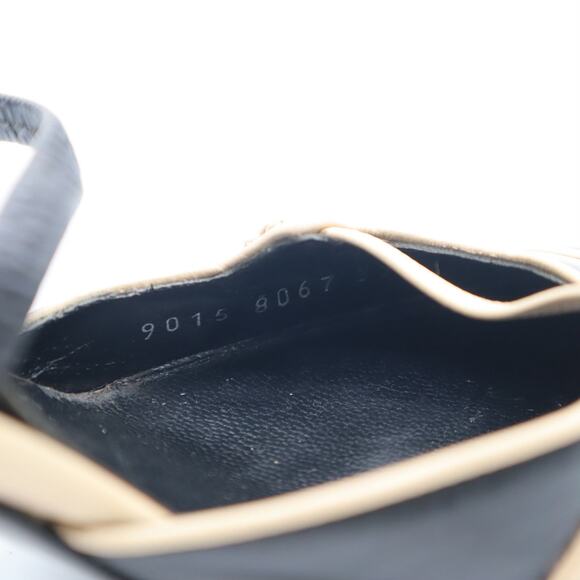 Sergio Rossi Leather Pointed Toe Slingback Pumps Size 37 - Picture 8 of 11